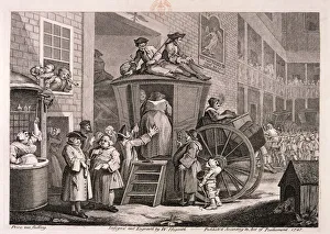 The stage-coach or the country inn yard, 1747. Artist: William Hogarth