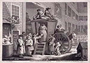 The stage-coach, or the country inn yard, 1747. Artist: William Hogarth
