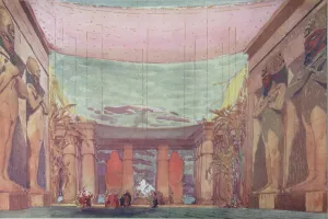 Stage design for the ballet Cleopatre, 1909. Artist: Bakst, Leon (1866-1924) Stage design for the ballet Cleopatre, 1909. Artist: Bakst, Leon (1866-1924)