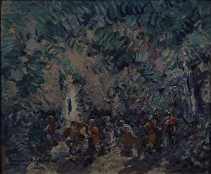 Korovin Prints: Stage design for the ballet Corsair by A