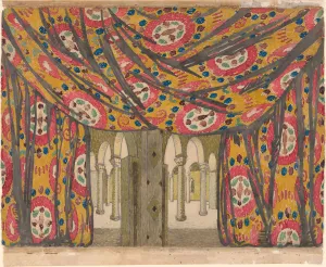 Nijinsky Gallery: Stage design for the ballet Les Orientales, c. 1910