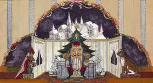 Stage design for the ballet The Nutcracker by P. Tchaykovsky. Artist: Sudeykin, Sergei Yurievich