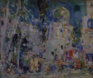 Korovin Prints: Stage design for the ballet The Scarlet Pimpernel by F