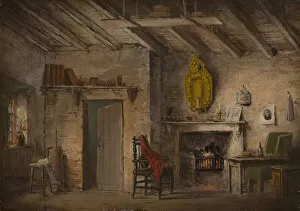 Images Dated 25th March 2021: Stage Design for Heart of Midlothian; Deans Cottage, ca. 1819