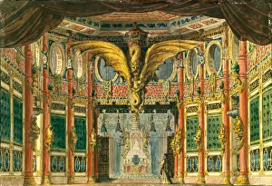 Roller Prints: Stage design for the opera The Bronze Horse by D