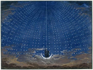 Magic Flute Gallery: Stage design for the opera Die Zauberflote by Wolfgang Amadeus Mozart
