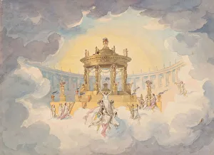 Images Dated 21st November 2017: Stage design for the opera Faust by Ch. Gounod, c. 1870