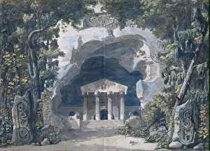 Stage design for the Opera Frigga by Olof Ahlstrom. Artist: Desprez, Louis-Jean (1743-1804)
