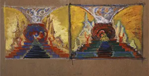 Golden Cockerel Prints: Stage design for the opera The Golden Cockerel by N