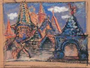Mamontov Prints: Stage design for the opera Khovanshchina by M, Musorgsky, 1902