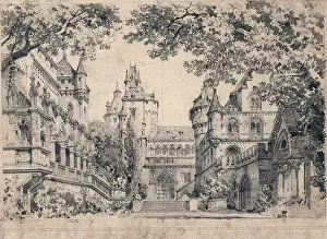 Ferrario Prints: Stage design for the opera Lohengrin by Richard Wagner