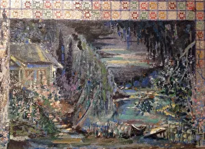 Stage design for the opera May Night by N. Rimsky-Korsakov, 1943