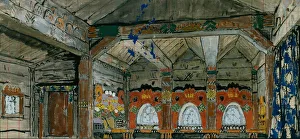 Scenic Design Prints: Stage design for the opera Prince Igor by A