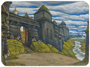 Roerich Gallery: Stage design for the opera Prince Igor by A. Borodin. Artist: Roerich, Nicholas