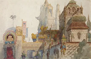 Stage design for the opera Ruslan and Lyudmila by M. Glinka. Artist: Hartmann, Viktor Alexandrovich (1834-1873)