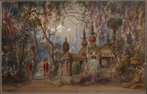 Stage design for the opera Ruslan and Lyudmila by M. Glinka