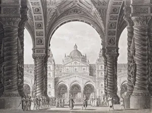 Stage design for the Opera seria I due Valdomiri by Peter Winter. Teatro alla Scala