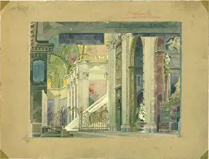 Hohenstein Prints: Stage design for the opera Tosca by Giacomo Puccini