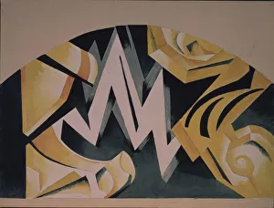 Stage Design Collection: Stage design for the play Romeo and Juliet by W. Shakespeare, 1921. Artist: Exter