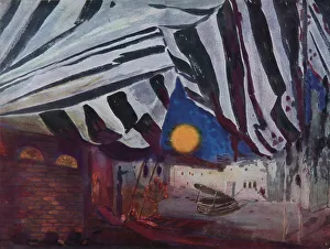 Stage design for the play Salome by O. Wilde, 1912. Artist: Bakst, Leon (1866-1924) Stage design for the play Salome by O. Wilde, 1912. Artist: Bakst, Leon (1866-1924)