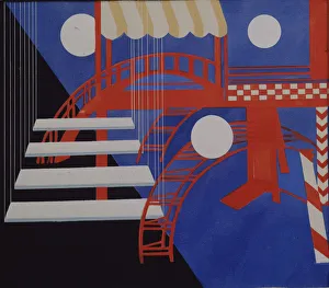 Exter Prints: Stage design Revue for the Edition Decors de Theatre, 1927. Artist: Exter