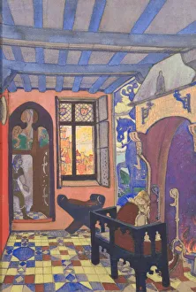 Nicholas Roerich Collection: Stage design for the the theatre play Princess Maleine by M. Maeterlinck, 1913