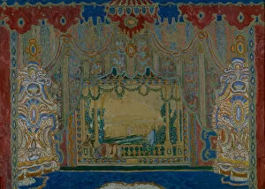 Golovin Gallery: Stage design for the theatre play Don Juan by Moliere, 1910. Artist: Golovin