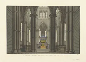 Schinkel Prints: Stage design for the tragedy The Bride of Messina by Friedrich Schiller, 1824