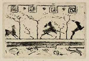 Stags, A Study for the Decoration of a Frame (Third Version), 1890-98 Stags, A Study for the Decoration of a Frame (Third Version), 1890-98