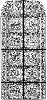 Images Dated 18th January 2008: Stained glass window, Bourges Cathedral, Bourges, France, 13th century (1849).Artist: Hauger