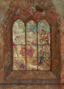 Redon Prints: Stained Glass Window, Early 20th cen.. Creator: Redon, Odilon (1840-1916)