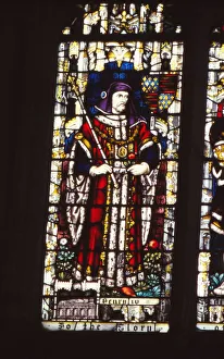 Stained glass window King Henry IV of England (1367-1413), Canterbury Cathedral, 20th century. Artist: CM Dixon Stained glass window King Henry IV of England (1367-1413), Canterbury Cathedral, 20th century. Artist: CM Dixon