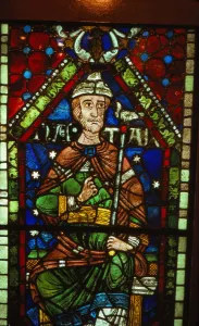 Canterbury Prints: Stained glass window of Nathan, Canterbury Cathedral, 20th century. Artist: CM Dixon