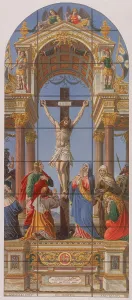 Stained glass window in St Pauls Cathedral, London, 1868