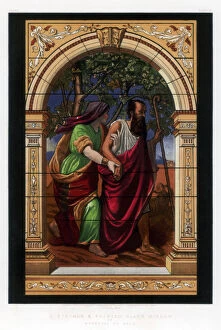 A Stained and Painted Glass Window, 19th century.Artist: John Burley Waring