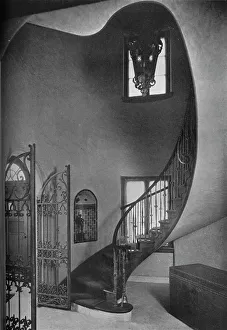 Bannisters Collection: Stair hall, Casa Bournita, Greens Farms, Westport, Connecticut, 1926