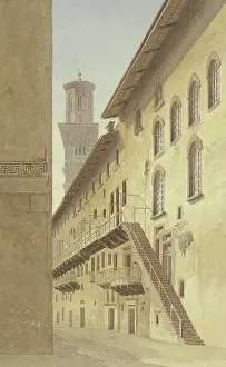 Sunny Prints: The Staircase of the Case dei Mazzanti in Verona