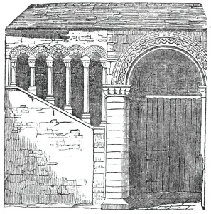 Canterbury Prints: Staircase in the Conventional Buildings, Canterbury, 1844. Creator: Unknown