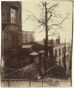 Staircase, Montmartre, 1921. Creator: Atget, Eugène (1857-1927) Staircase, Montmartre, 1921. Creator: Atget, Eugène (1857-1927)