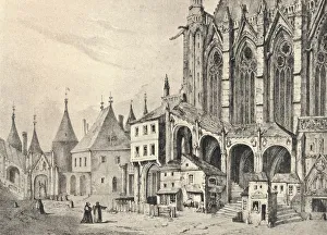Sainte Chapelle Prints: The Staircase of the Sainte-Chapelle, 1700 (1915)