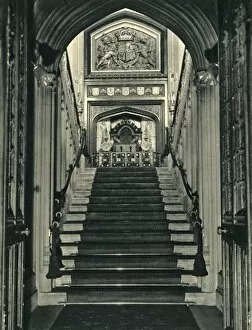 1st Baronet Gallery: Staircase in the Speakers House, 1947. Creator: Unknown