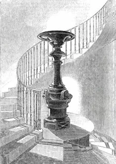 Staircase and Tazza, Lansdown Tower, 1845. Creator: Unknown
