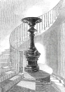 Granite Gallery: Staircase and Tazza, Lansdown Tower, 1845. Creator: Unknown