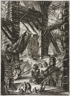 Trophies Prints: The Staircase with Trophies, 1761. Creator: Giovanni Battista Piranesi