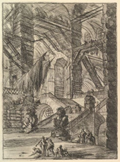 Giovanni Gallery: The Staircase with Trophies, from Carceri d invenzione (Imaginary Prisons), ca. 1749-50