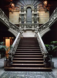Delegation Gallery: Stairs of the Montaner Palace, now home of the Government Office