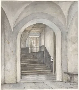 Orange William I Of Prints: The stairs where Willem van Oranje was murdered