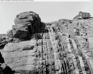 Low Angle View Prints: Stairway of Trap Rock, Baldhead (i)