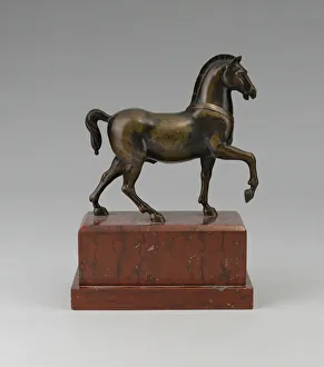Stallion (one of a pair), c. 1650. Creator: Unknown