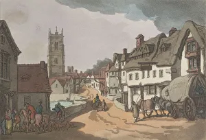 Rowlandson Prints: Stamford Lincolnshire, from Sketches from Nature, 1822. 1822